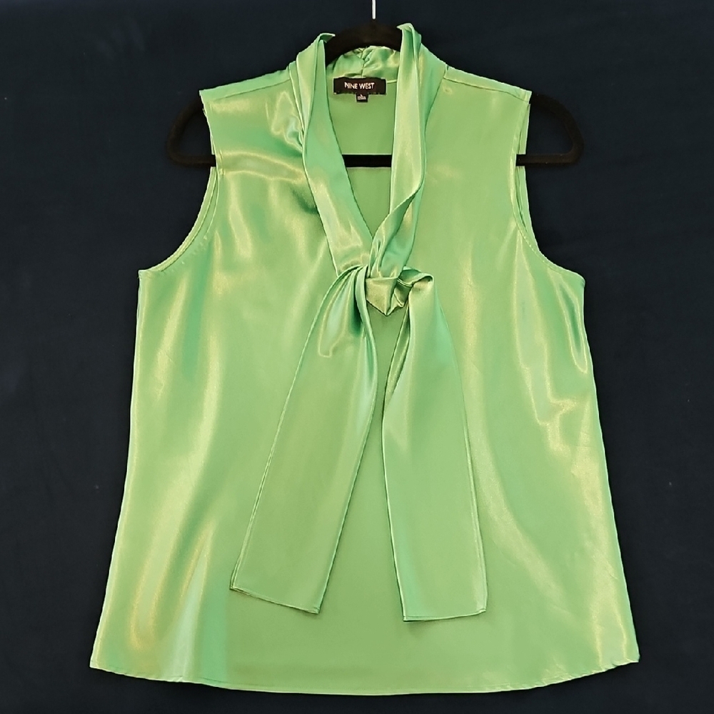 Nine West Green Sleeveless Top